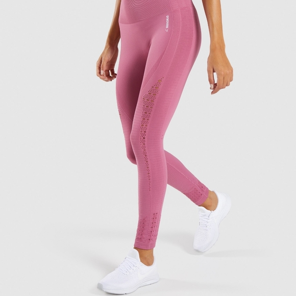 Gymshark Pants - Gymshark Dusty Pink Energy Seamless Leggings